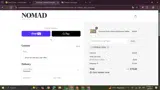 Nomad Cosmetics coupon verification screenshot