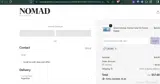 Nomad Cosmetics coupon verification screenshot