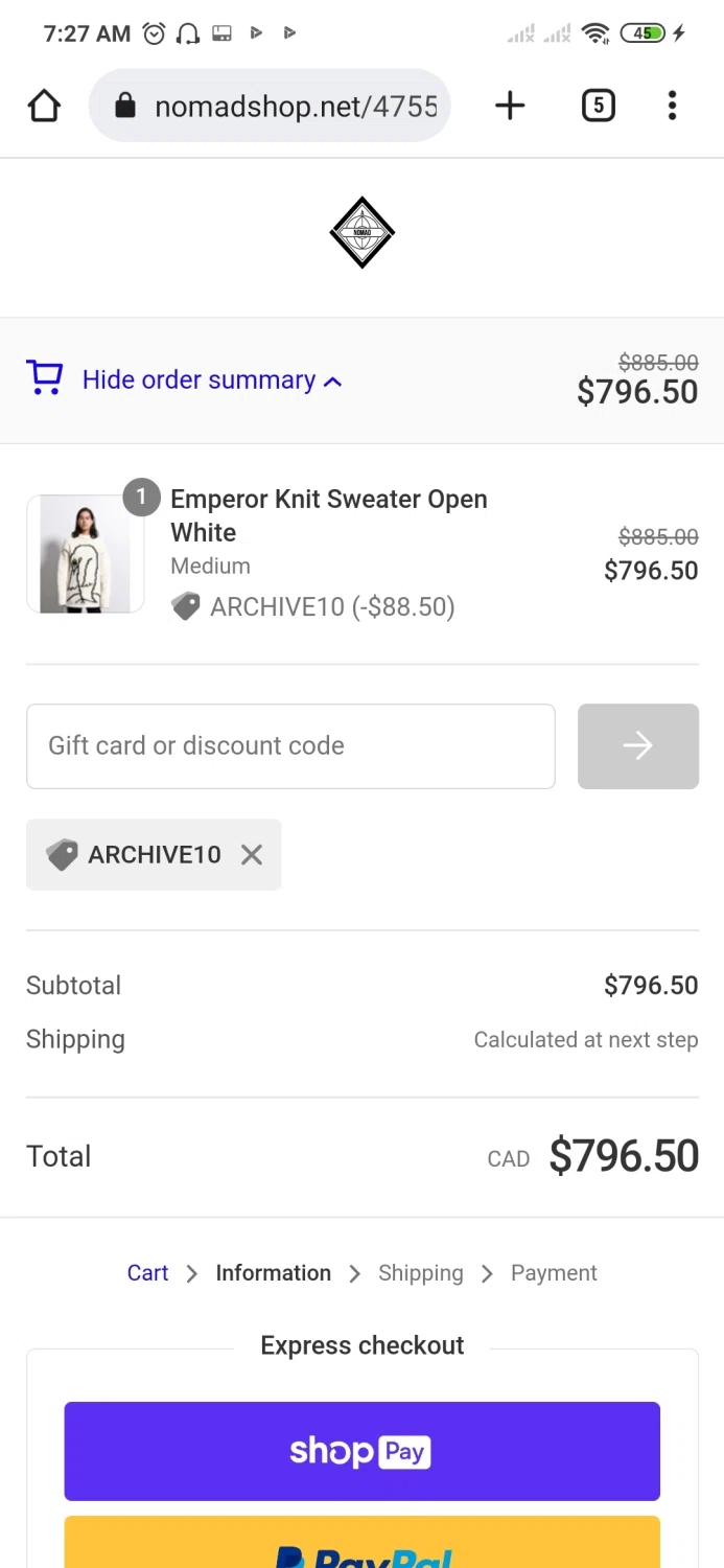 NOMAD Discount Codes 20 Off September 2024