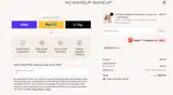 No Makeup Makeup coupon verification screenshot