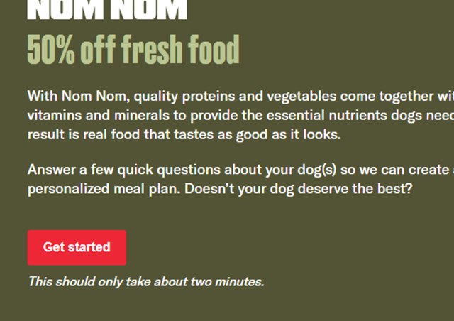 NomNomNow checkout page showing NomNomNow promo code box | Screenshot taken by SimplyCodes community member on Dec 23, 2023