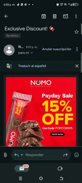 POPCORN15 coupon verification screenshot