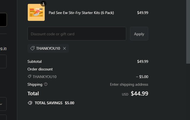 Nona Lim checkout page showing Nona Lim discount code box | Screenshot taken by SimplyCodes community member on Jul 8, 2024