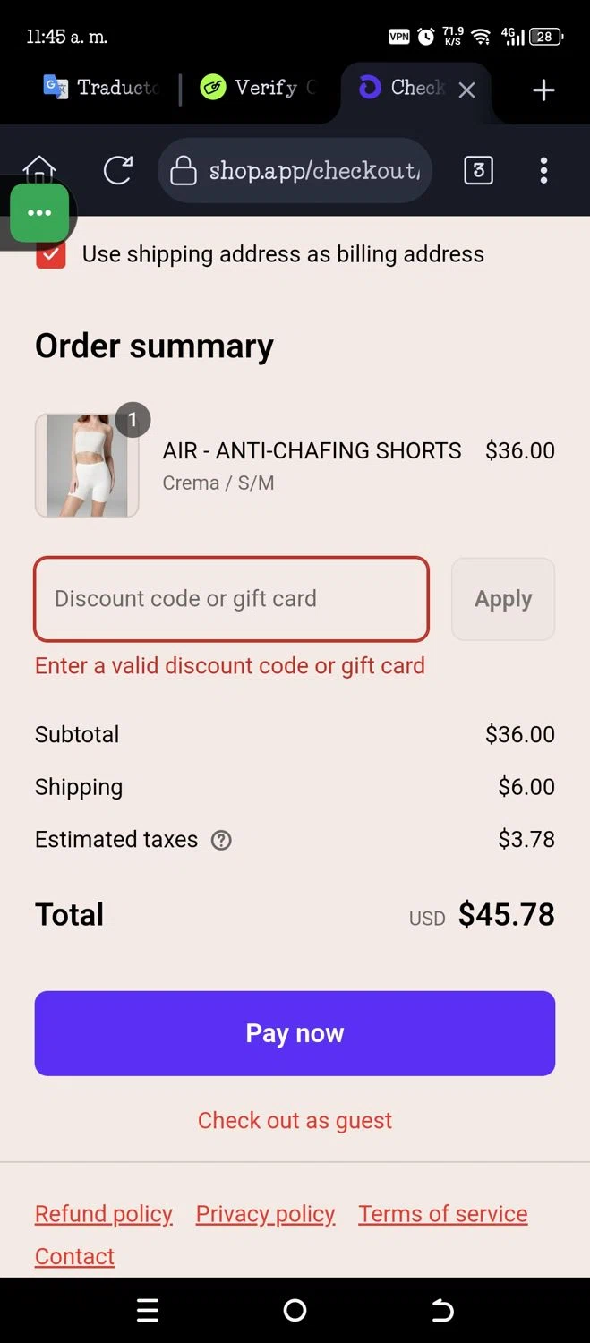 Noosh coupon code screenshot showing code BOGOSHIPPING applied at Noosh checkout page. Uploaded by SimplyCodes community member Jannyisea on Aug 7, 2025