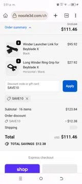SAVE10 coupon verification screenshot