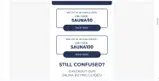 SAUNA100 coupon verification screenshot