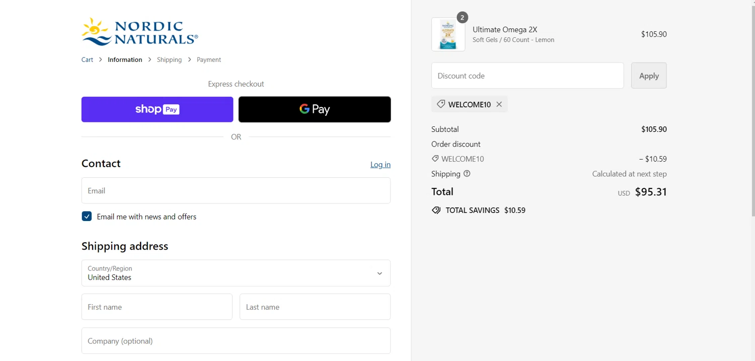 Nordic Naturals Discount Codes 10 Off September 2024