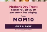mom10 coupon verification screenshot