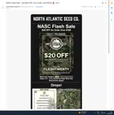 North Atlantic Seed coupon verification screenshot