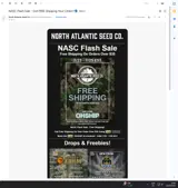 North Atlantic Seed coupon verification screenshot