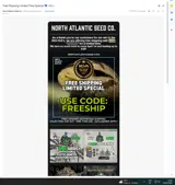 North Atlantic Seed coupon verification screenshot