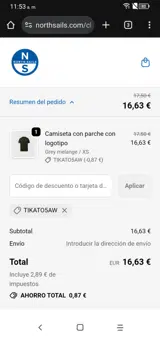 tikato5aw coupon verification screenshot