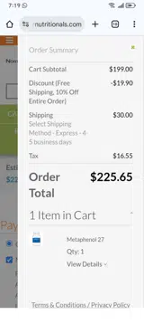 ENSNS6AU coupon verification screenshot