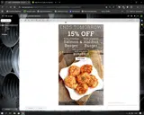 BURGER coupon verification screenshot