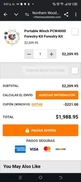 Northern Woodsmen coupon verification screenshot