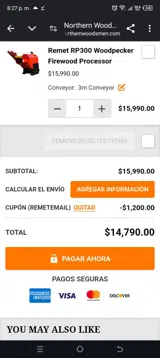 Northern Woodsmen coupon verification screenshot