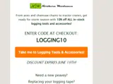 Northern Woodsmen coupon verification screenshot