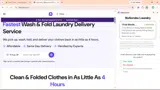 NoScrubs Laundry coupon verification screenshot