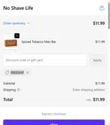 FREESHIP coupon verification screenshot