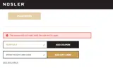 Nosler coupon verification screenshot