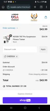 CHEER24 coupon verification screenshot