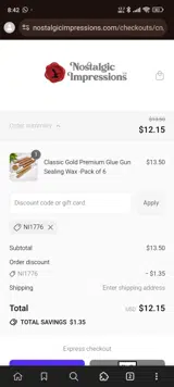 NI1776 coupon verification screenshot