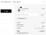 NotebookTherapy coupon verification screenshot