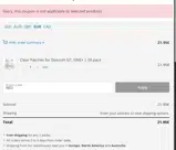 RED coupon verification screenshot
