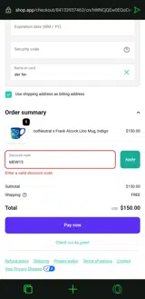 MDW15 coupon verification screenshot