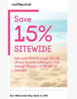 MDW15 coupon verification screenshot