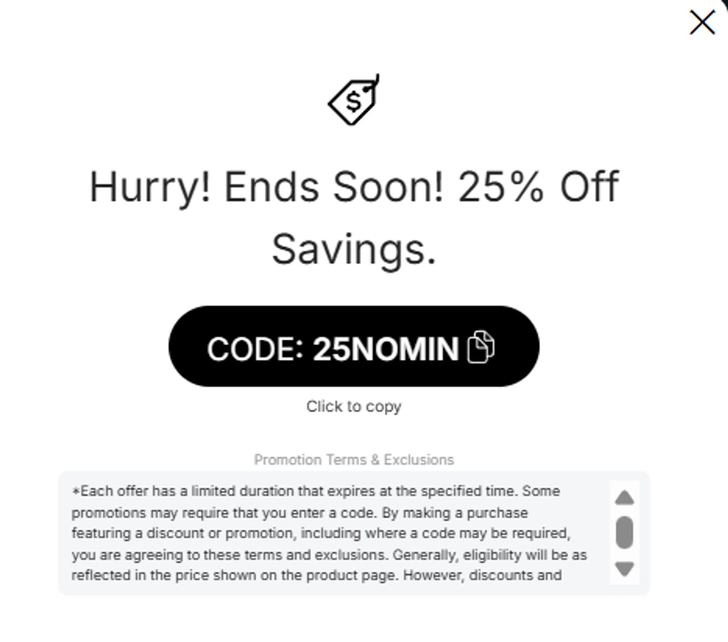 Notre Dame Online Store promo code screenshot showing code 25NOMIN applied at Notre Dame Online Store checkout page. Uploaded by SimplyCodes community member Aressss on Dec 3, 2025