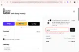 Not Soap, Radio coupon verification screenshot