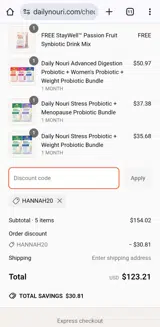 Nouri coupon verification screenshot