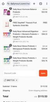 Nouri coupon verification screenshot