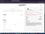 NOURISHED10 coupon verification screenshot