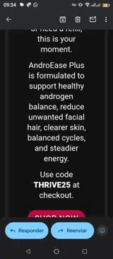 THRIVE25 coupon verification screenshot