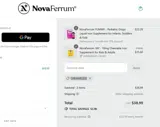 NovaFerrum coupon verification screenshot
