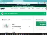 Nova Kratom coupon verification screenshot