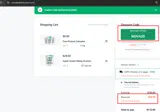 Nova Kratom coupon verification screenshot
