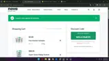 Nova Kratom coupon verification screenshot