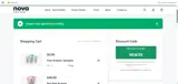 Nova Kratom coupon verification screenshot