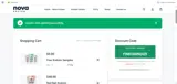 Nova Kratom coupon verification screenshot