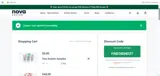Nova Kratom coupon verification screenshot