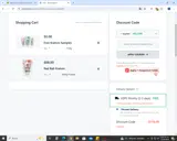 Nova Kratom coupon verification screenshot