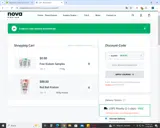 Nova Kratom coupon verification screenshot