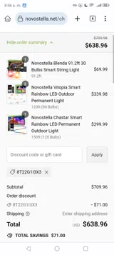 8T22G1I3X3 coupon verification screenshot