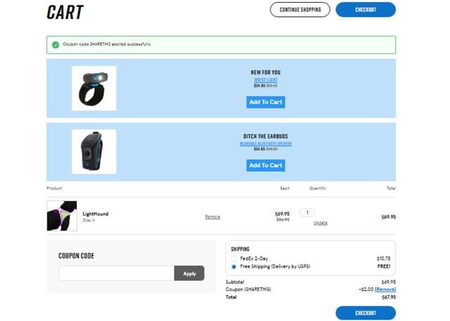 Noxgear checkout page showing Noxgear coupon code box | Screenshot taken by SimplyCodes community member on Aug 15, 2025