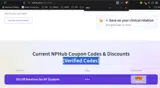 NP50 coupon verification screenshot