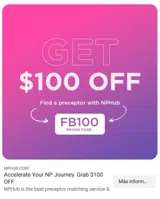 FB100 coupon verification screenshot