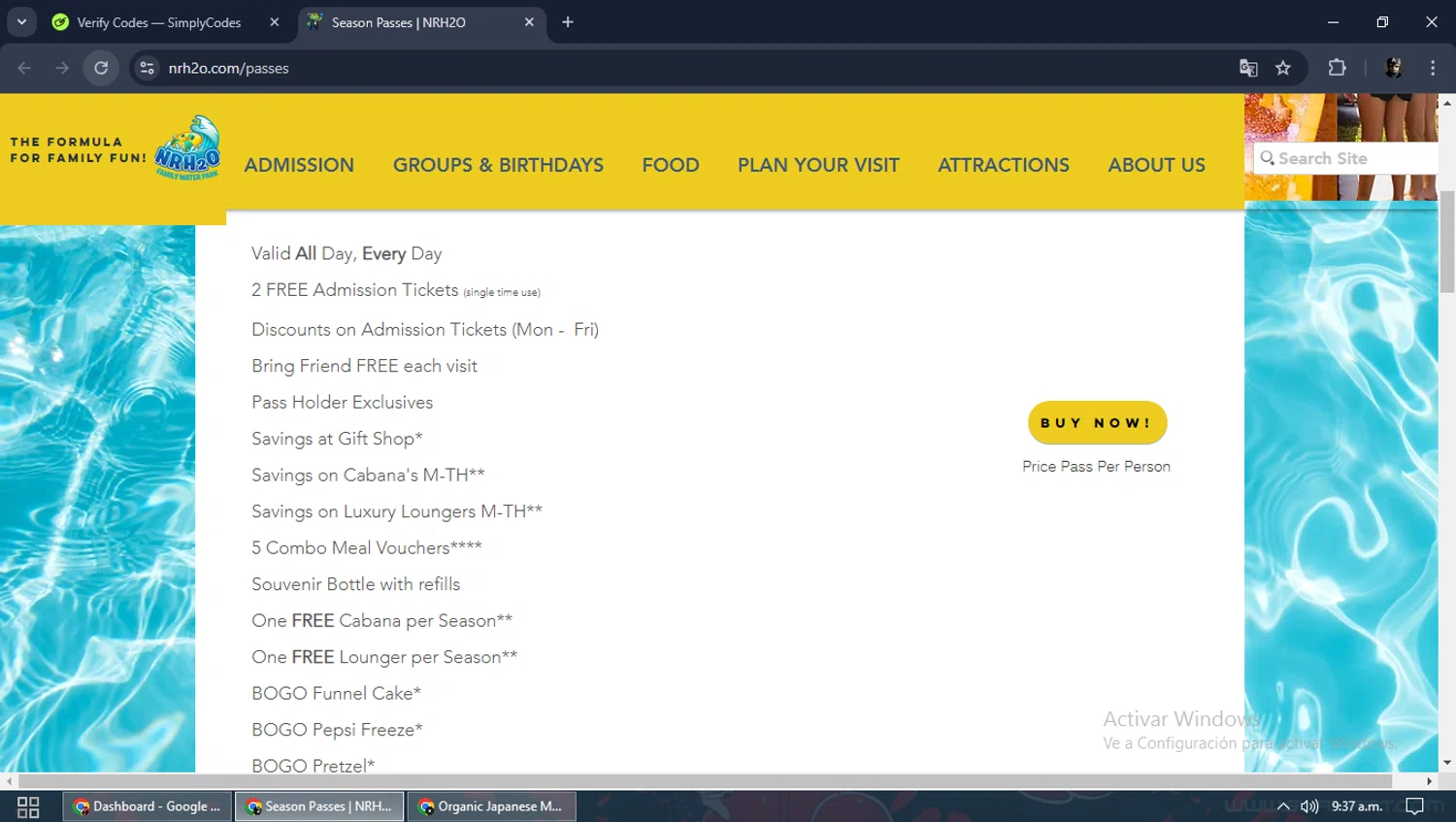 NRh2o checkout page showing NRh2o promo code box | Screenshot taken by SimplyCodes community member on Oct 25, 2024